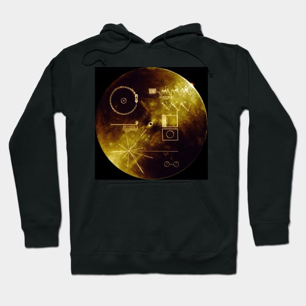 Voyager spacecraft plaque (R262/0086) Hoodie by SciencePhoto